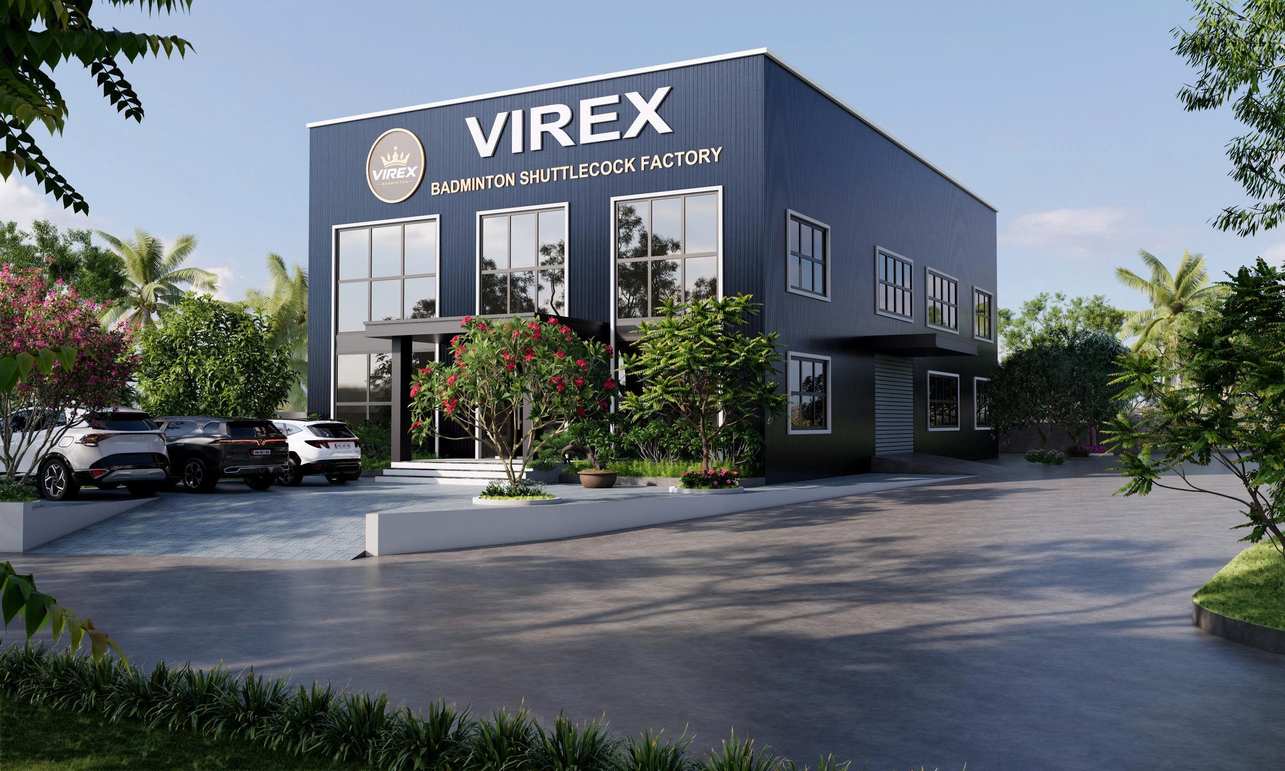 Phối cảnh dự kiến công trình nhà máy mang nhận diện VIREX